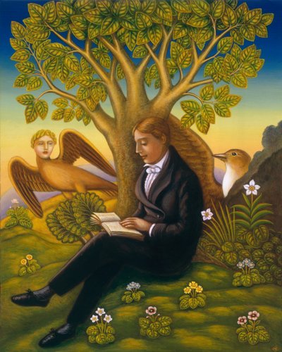 Keats and the Nightingale, 2002 by Frances Broomfield