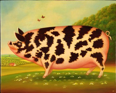 Old Spot Pig by Frances Broomfield