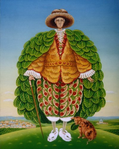 The New Vestments (Ivor Cutler as character in Edward Lear poem), 1994 by Frances Broomfield