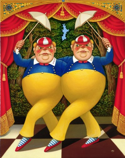 Tweedledum and Tweedledee by Frances Broomfield