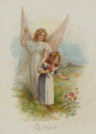 Childhood (chromolithograph) by Frances Brundage
