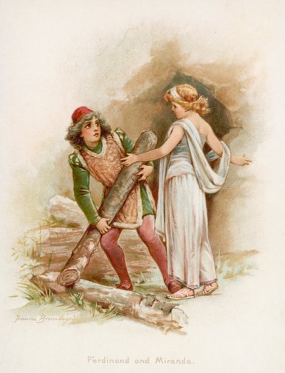 Ferdinand and Miranda from Shakespeare