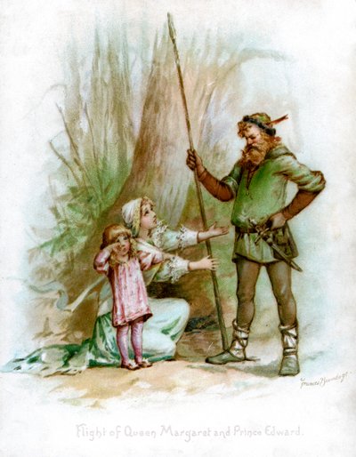 Flight of Queen Margaret and Prince Edward by Frances Brundage