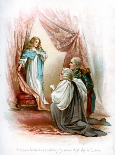 Princess Victoria Receiving the News that She is Queen by Frances Brundage