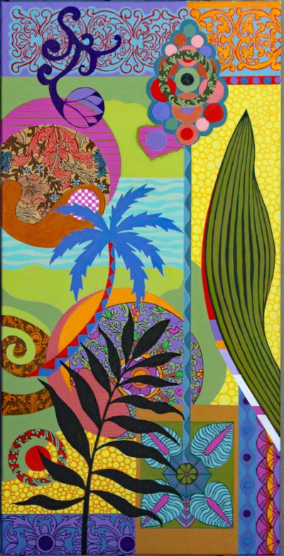 Blue Palm by Frances Ferdinands