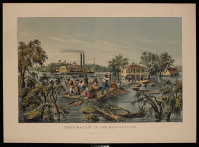 High Water in the Mississippi by Frances Flora Bond (c.1812 76) Palmer