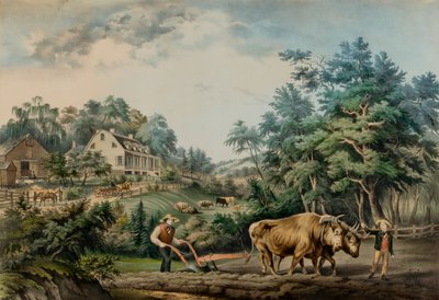 American Farm Scenes. no. 1. by Frances Flora Bond Palmer