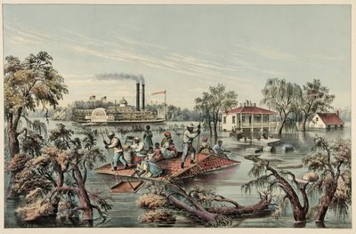High Water in the Mississippi, pub.1868 by Frances Flora Bond Palmer