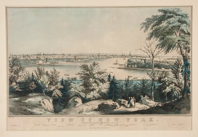 View of New York from Weehawken-North River by Frances Flora Bond Palmer