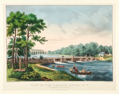 View of the Harlem River, N.Y. by Frances Flora Bond Palmer