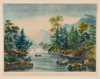 View on Lake George, NY by Frances Flora Bond Palmer