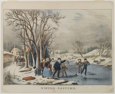 Winter Pastime, engraved by Nathanial Currier by Frances Flora Bond Palmer