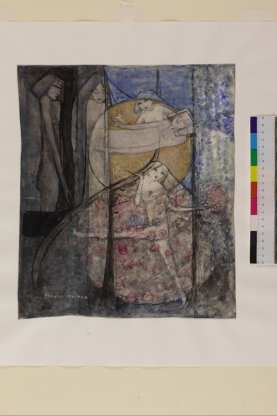 Woman Standing Behind the Sun by Frances Macdonald