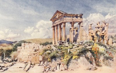 Temple of Celestis, Dougga by Frances Nesbitt
