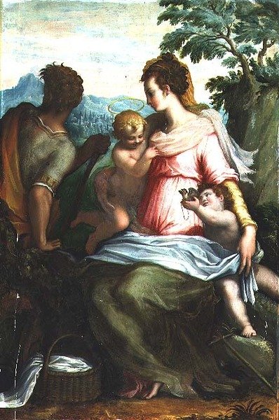 Madonna and Child with Saint John the Baptist by Francesco Morandini