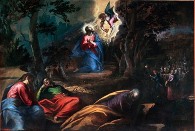 The Prayer in the Garden of Olive Trees (detail) by Francesco Bassano