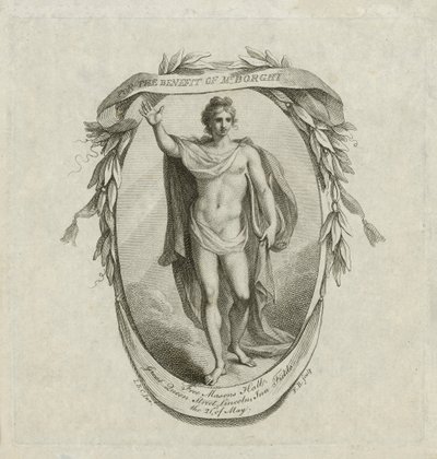 Concert Ticket: For the Benefit of Mr Borghi by Francesco (after) Bartolozzi
