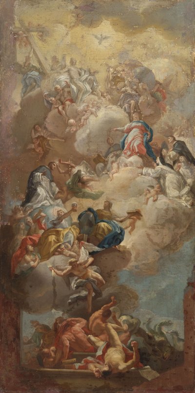 The Glorification of Saint Dominic by Francesco (after) Solimena