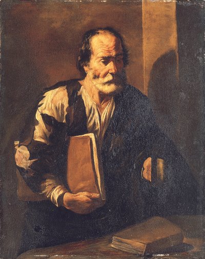 Diogenes holding a lamp by Francesco (attr.) Fracanzano