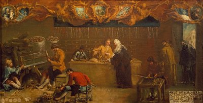 The Arte dei Coroneri by Francesco (attr. to) Guardi