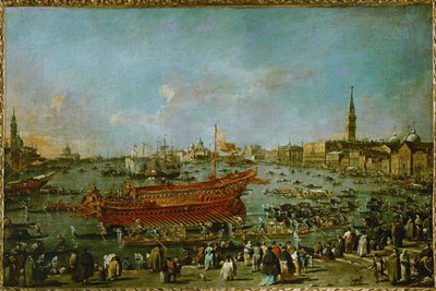 Departure of the Buccintoro towards the Lido by Francesco (circle of) Guardi