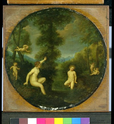 The Nymph Salmacis and the Hermaphrodite by Francesco (studio of) Albani