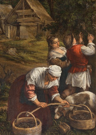 Harvest (Moses Receives the Ten Commandments) (detail) by Francesco Bassano