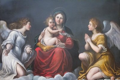 Madonna and Child with Angels by Francesco Albani