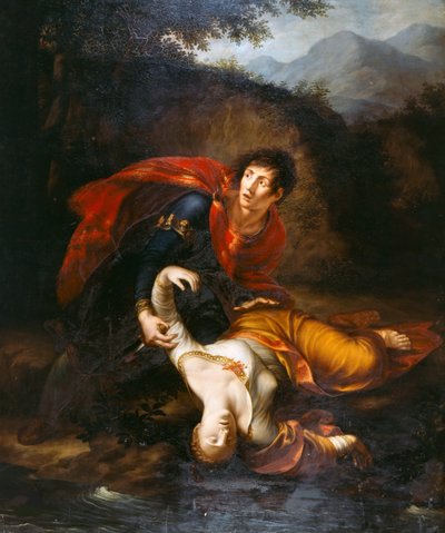 Rhadamistus flinging Zenobia injured into the River Araxes by Francesco Alberi