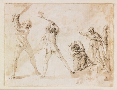 Martyrdom of Saint John the Baptist by Francesco Allegrini