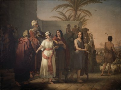 Tobias Bids Farewell to His In-Laws with His Wife to Return to His Father by Francesco Antonibon di Venezia