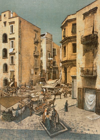 View of Almo Square, in Naples by Francesco Aversano