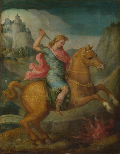Marcus Curtius, c. 1525 by Francesco Ubertini Bacchiacca
