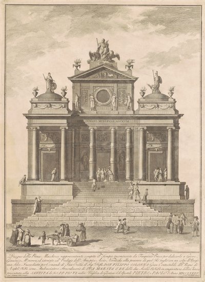 The Prima Macchina for the Chinea of 1785 by Francesco Barbazza