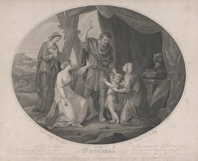 Coriolanus: The God of Soldiers, to shame invulnerable... Shakespeare, Cori..., November 3, 1785 by Francesco Bartolozzi