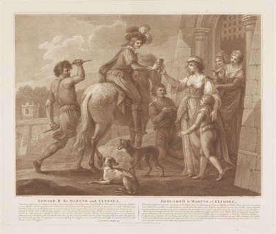 Edward II the Martyr and Elfrida by Francesco Bartolozzi