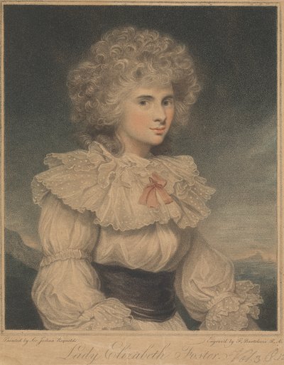 Lady Elizabeth Cavendish (née Hervey), Duchess of Devonshire by Francesco Bartolozzi