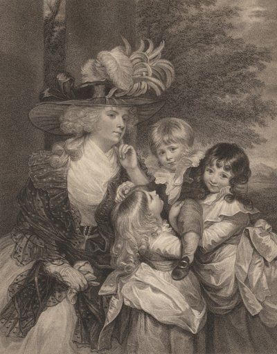 Lady Smith and Her Children by Francesco Bartolozzi