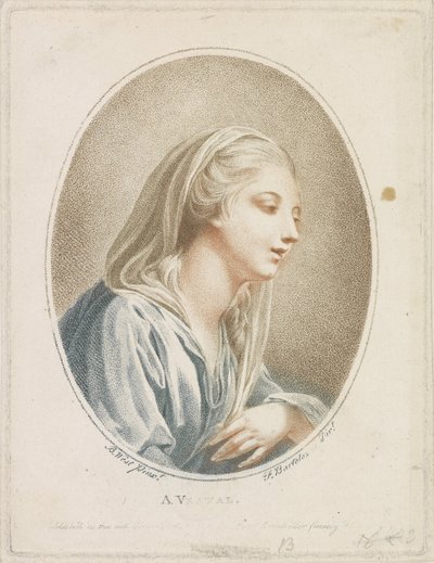 Portrait of a Woman by Francesco Bartolozzi