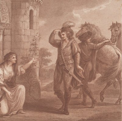 Prince Edmund, surnamed Ironside and Algitha by Francesco Bartolozzi