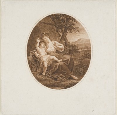 Sappho Listening to Love by Francesco Bartolozzi