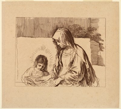 The Virgin Teaching the Infant Jesus by Francesco Bartolozzi