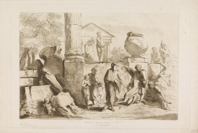 Tobit and the Burial of the Dead by Francesco Bartolozzi