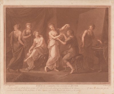 Zeuxis Composing the Picture of Juno by Francesco Bartolozzi