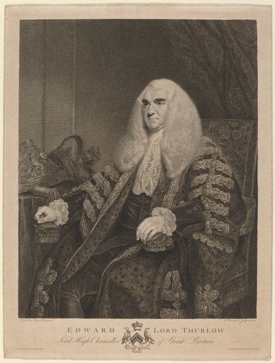 Edward, Lord Thurlow by Francesco Bartolozzi after Sir Joshua Reynolds