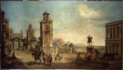 View of a Town by Francesco Battaglioli