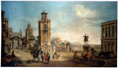 View of a Town by Francesco Battaglioli