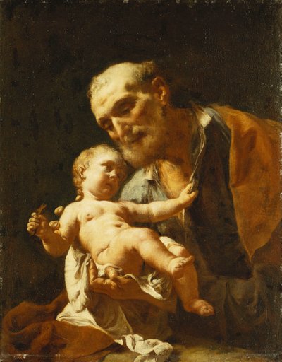 Saint Joseph and the Infant Christ by Francesco Capella