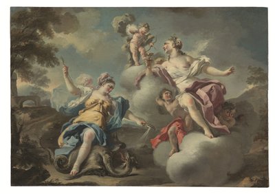 One of a Pair of Allegories by Francesco Celebrano