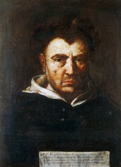 Portrait of Tommaso Campanella, Italian Dominican Philosopher by Francesco Cozza